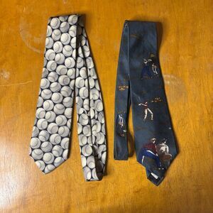 Bundle Of Mens baseball themed kneck ties